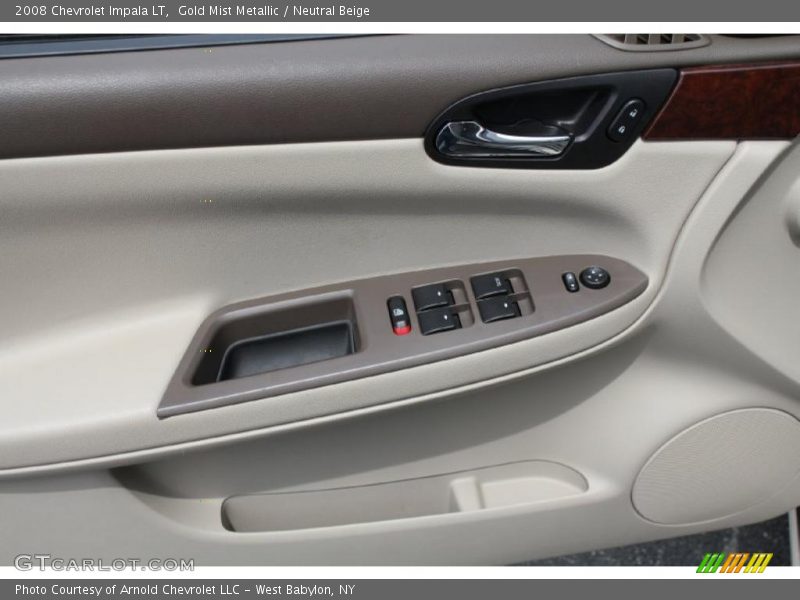 Gold Mist Metallic / Neutral Beige 2008 Chevrolet Impala LT