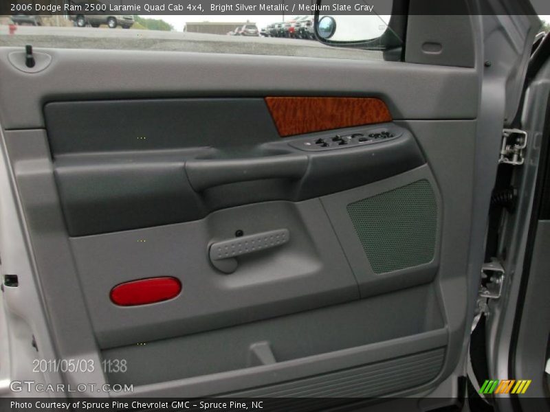 Bright Silver Metallic / Medium Slate Gray 2006 Dodge Ram 2500 Laramie Quad Cab 4x4