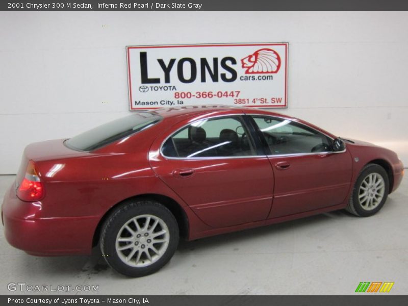 Inferno Red Pearl / Dark Slate Gray 2001 Chrysler 300 M Sedan