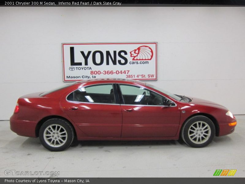 Inferno Red Pearl / Dark Slate Gray 2001 Chrysler 300 M Sedan
