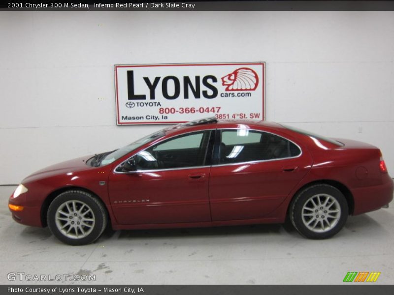 Inferno Red Pearl / Dark Slate Gray 2001 Chrysler 300 M Sedan