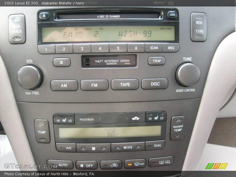 Alabaster Metallic / Ivory 2003 Lexus ES 300