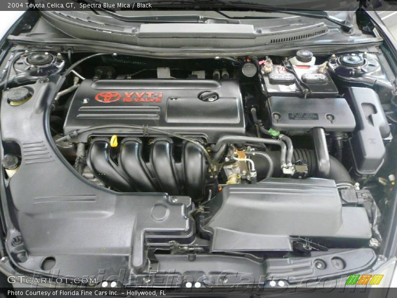 Spectra Blue Mica / Black 2004 Toyota Celica GT