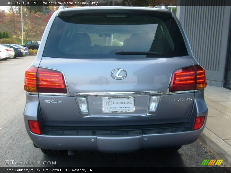 Twilight Gray Metallic / Dark Gray 2008 Lexus LX 570
