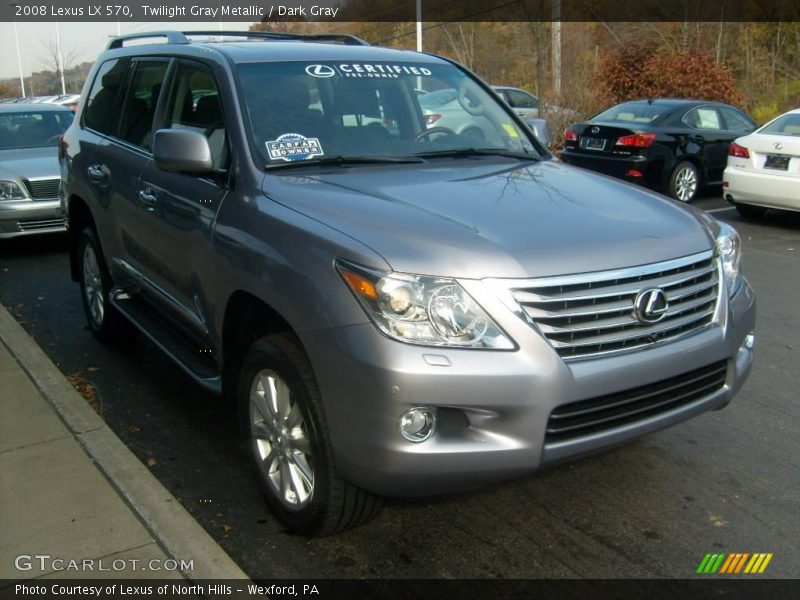 Twilight Gray Metallic / Dark Gray 2008 Lexus LX 570