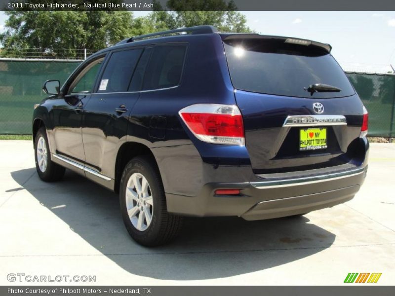 Nautical Blue Pearl / Ash 2011 Toyota Highlander