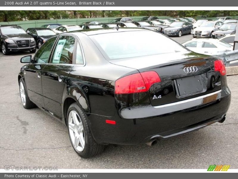 Brilliant Black / Black 2008 Audi A4 2.0T quattro S-Line Sedan