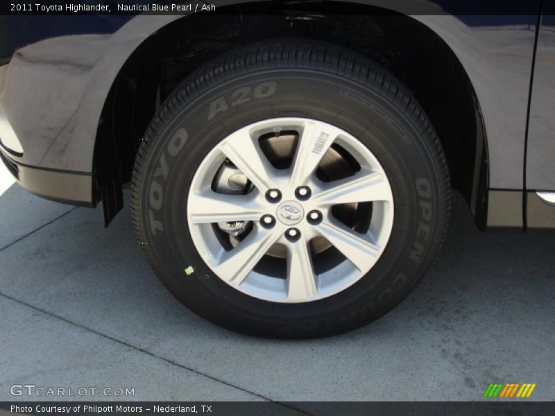 Nautical Blue Pearl / Ash 2011 Toyota Highlander