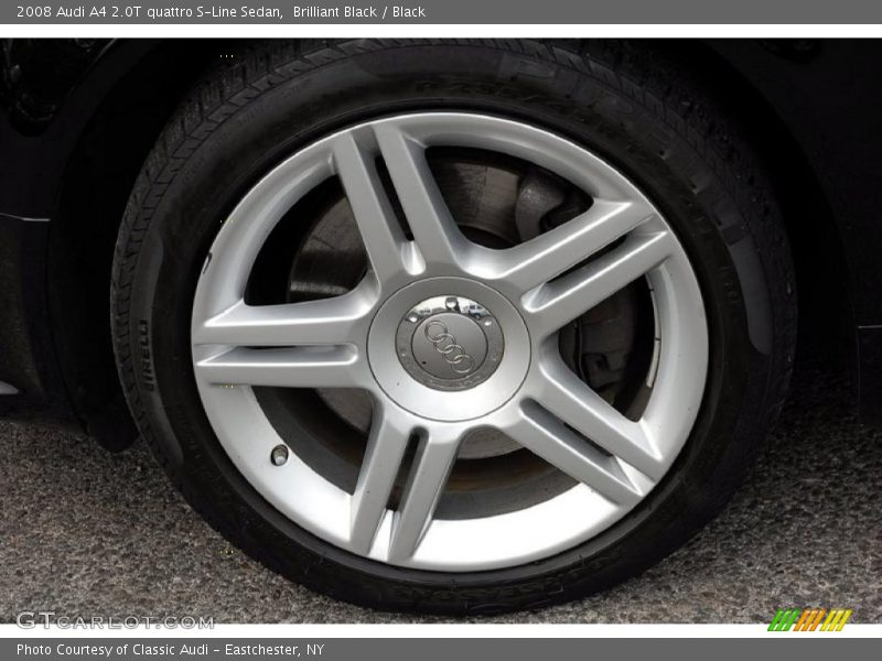 Brilliant Black / Black 2008 Audi A4 2.0T quattro S-Line Sedan