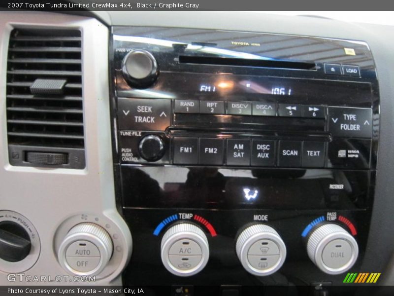 Black / Graphite Gray 2007 Toyota Tundra Limited CrewMax 4x4