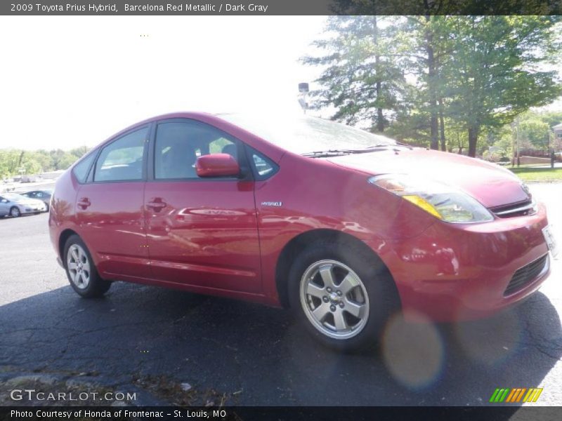 Barcelona Red Metallic / Dark Gray 2009 Toyota Prius Hybrid