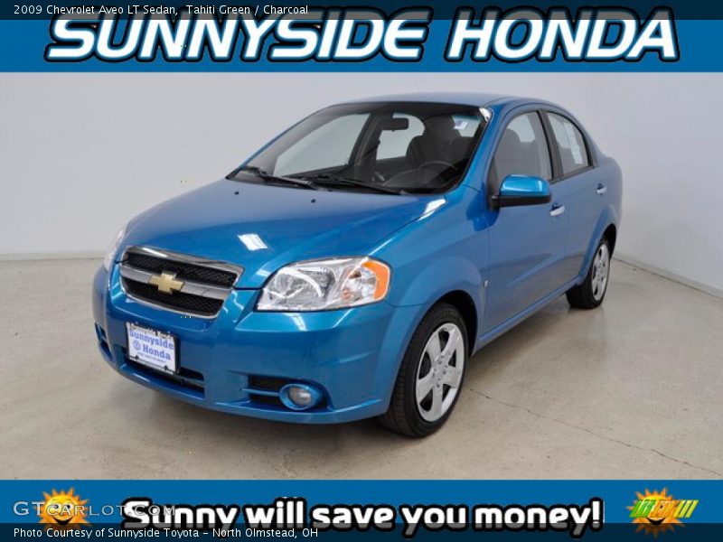 Tahiti Green / Charcoal 2009 Chevrolet Aveo LT Sedan