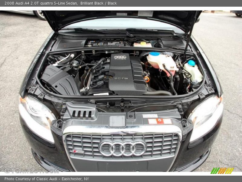 Brilliant Black / Black 2008 Audi A4 2.0T quattro S-Line Sedan