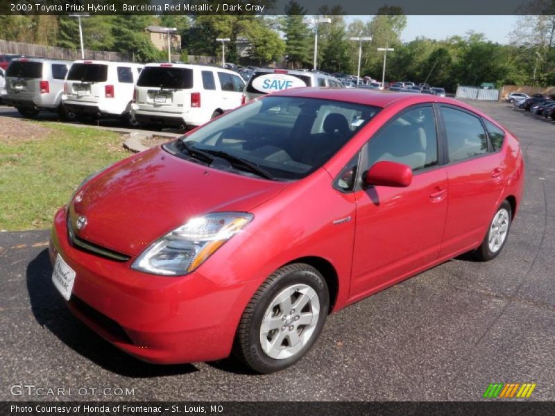 Barcelona Red Metallic / Dark Gray 2009 Toyota Prius Hybrid