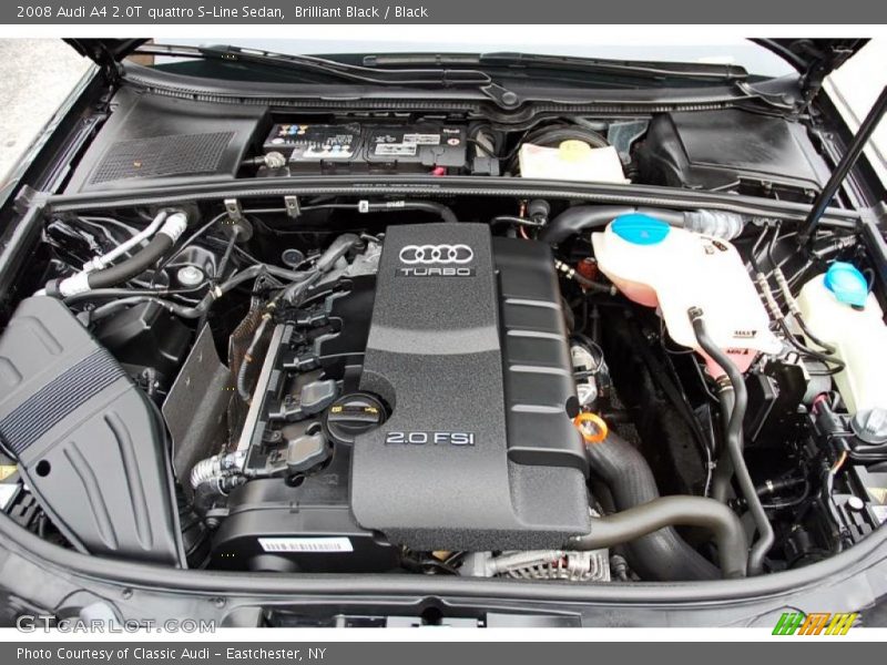 Brilliant Black / Black 2008 Audi A4 2.0T quattro S-Line Sedan
