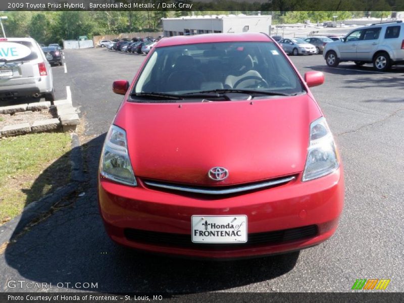 Barcelona Red Metallic / Dark Gray 2009 Toyota Prius Hybrid