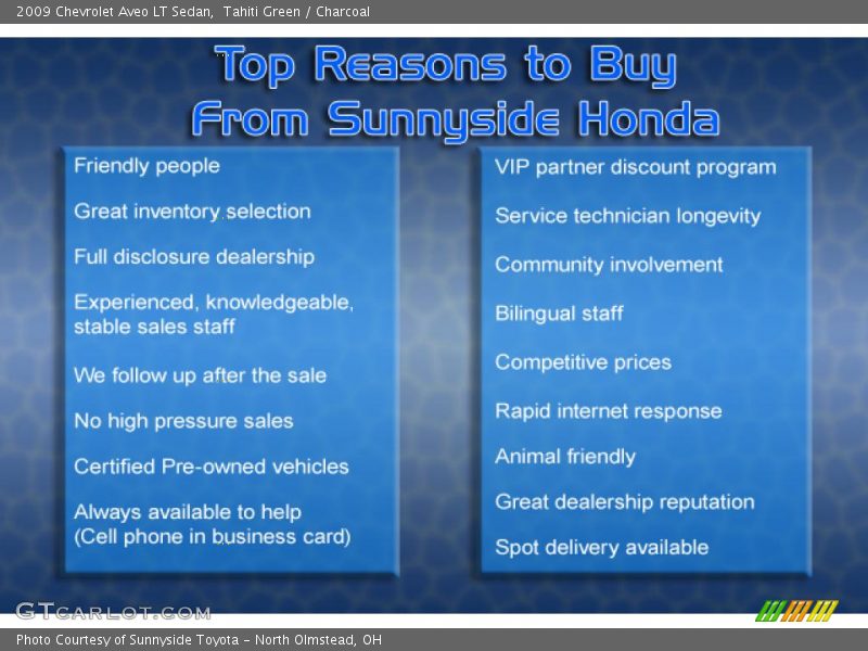 Tahiti Green / Charcoal 2009 Chevrolet Aveo LT Sedan