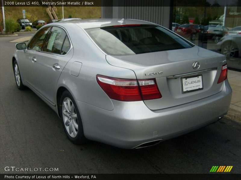 Mercury Silver Metallic / Black 2008 Lexus LS 460