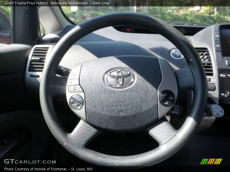 Barcelona Red Metallic / Dark Gray 2009 Toyota Prius Hybrid