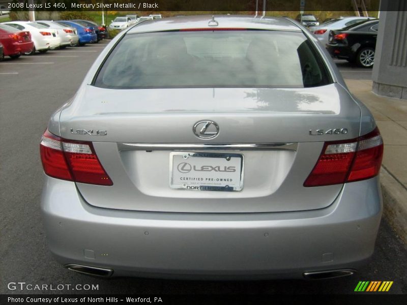 Mercury Silver Metallic / Black 2008 Lexus LS 460