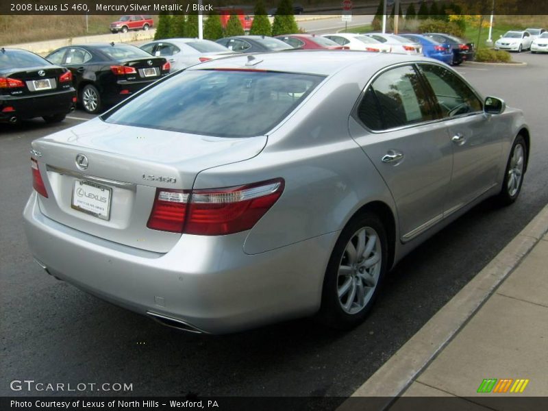 Mercury Silver Metallic / Black 2008 Lexus LS 460