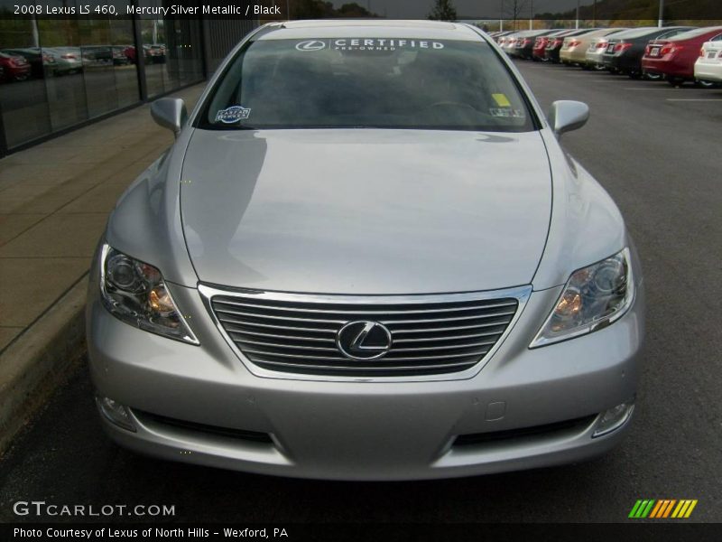 Mercury Silver Metallic / Black 2008 Lexus LS 460