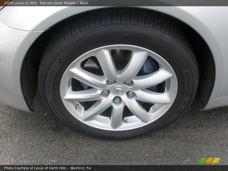 Mercury Silver Metallic / Black 2008 Lexus LS 460