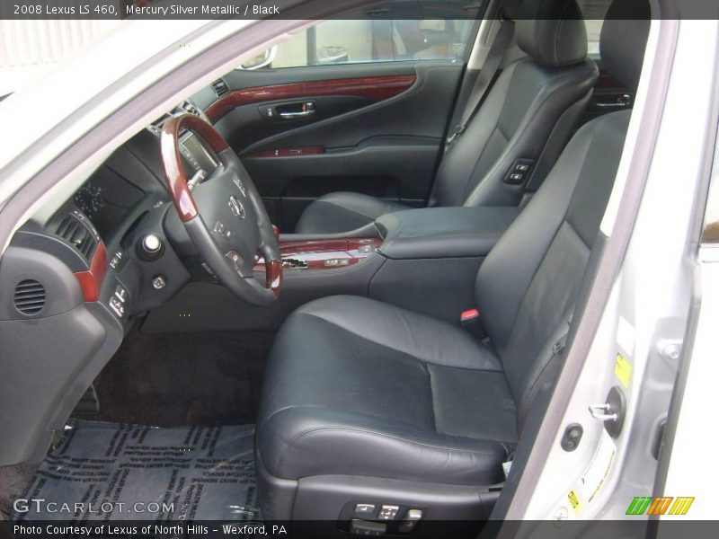 Mercury Silver Metallic / Black 2008 Lexus LS 460