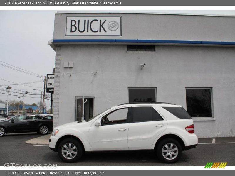 Alabaster White / Macadamia 2007 Mercedes-Benz ML 350 4Matic