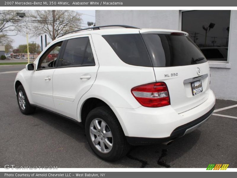 Alabaster White / Macadamia 2007 Mercedes-Benz ML 350 4Matic