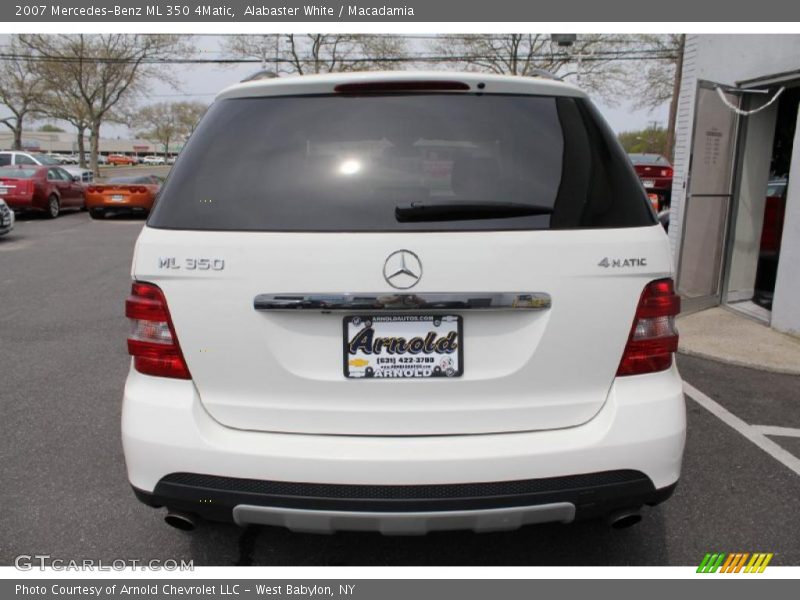 Alabaster White / Macadamia 2007 Mercedes-Benz ML 350 4Matic
