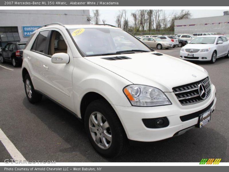 Alabaster White / Macadamia 2007 Mercedes-Benz ML 350 4Matic