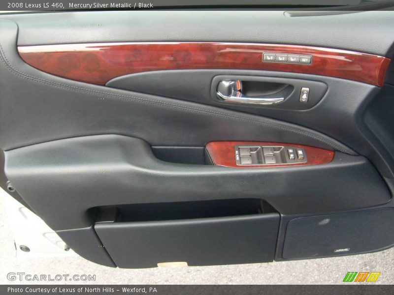 Mercury Silver Metallic / Black 2008 Lexus LS 460