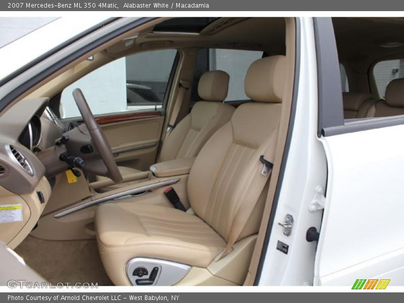 Alabaster White / Macadamia 2007 Mercedes-Benz ML 350 4Matic