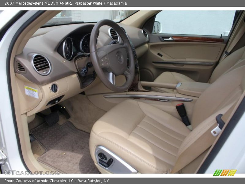 Alabaster White / Macadamia 2007 Mercedes-Benz ML 350 4Matic