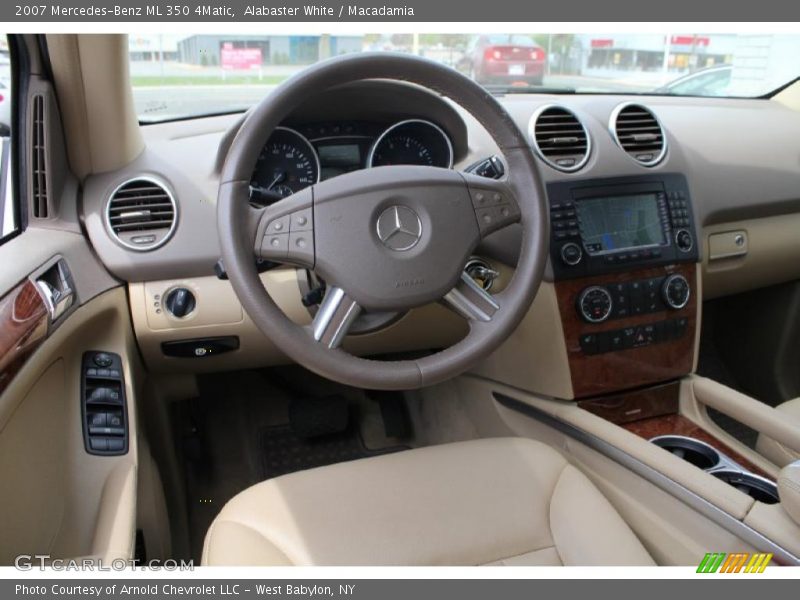 Alabaster White / Macadamia 2007 Mercedes-Benz ML 350 4Matic