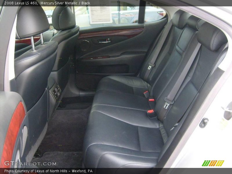 Mercury Silver Metallic / Black 2008 Lexus LS 460