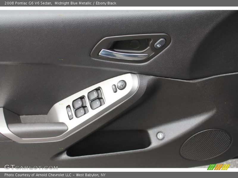 Midnight Blue Metallic / Ebony Black 2008 Pontiac G6 V6 Sedan