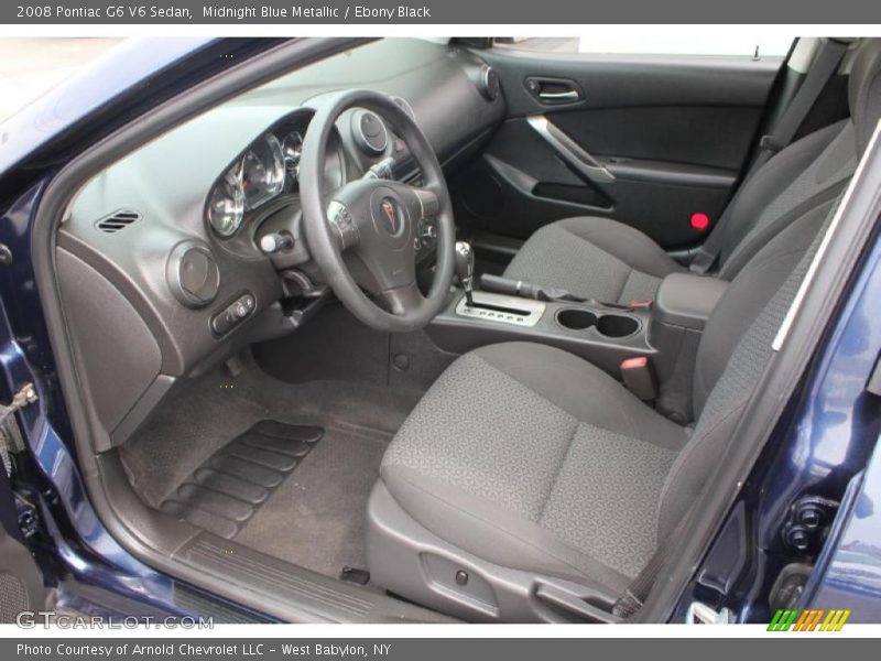 Midnight Blue Metallic / Ebony Black 2008 Pontiac G6 V6 Sedan