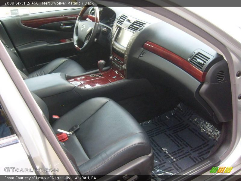 Mercury Silver Metallic / Black 2008 Lexus LS 460