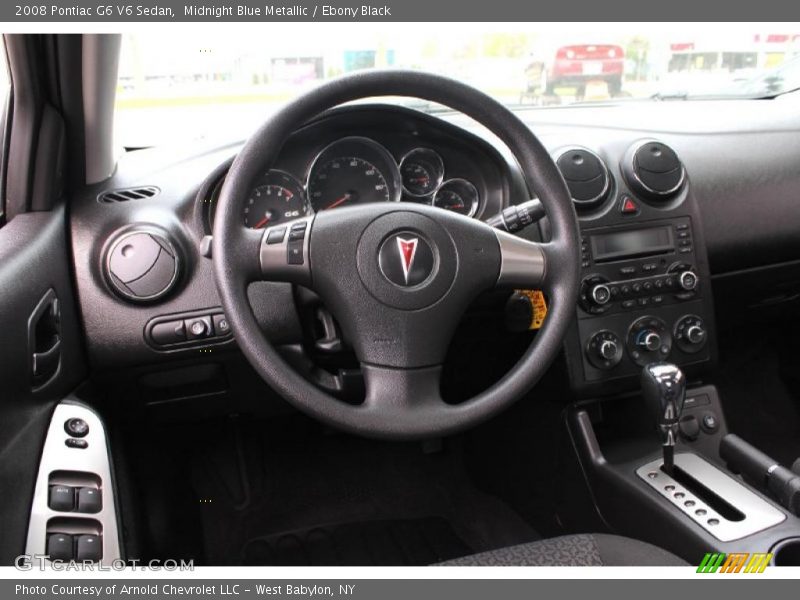 Midnight Blue Metallic / Ebony Black 2008 Pontiac G6 V6 Sedan