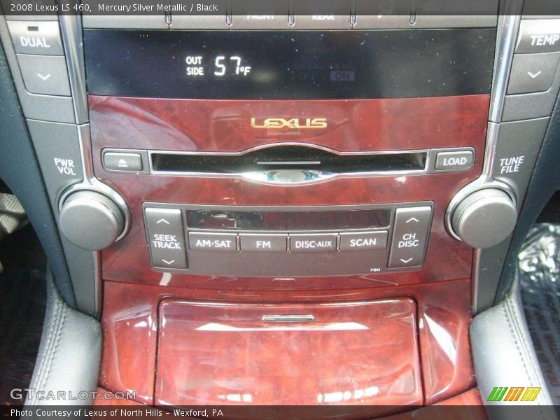 Mercury Silver Metallic / Black 2008 Lexus LS 460