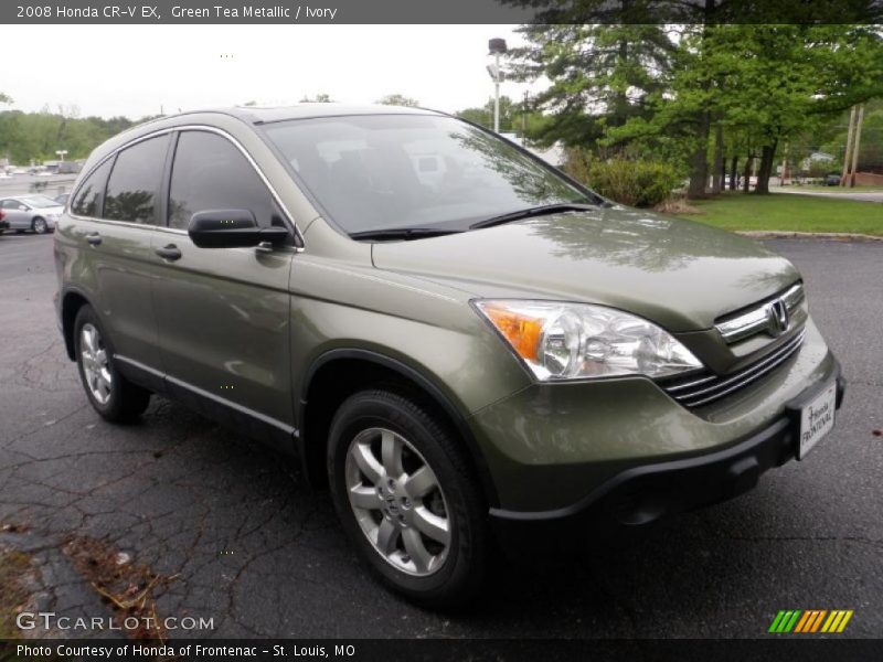 Green Tea Metallic / Ivory 2008 Honda CR-V EX