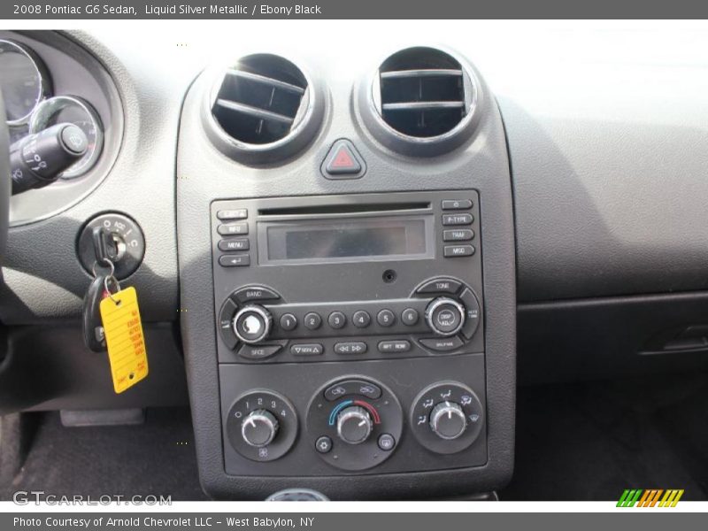 Liquid Silver Metallic / Ebony Black 2008 Pontiac G6 Sedan