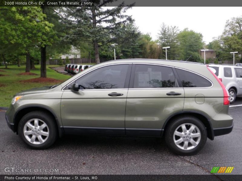 Green Tea Metallic / Ivory 2008 Honda CR-V EX