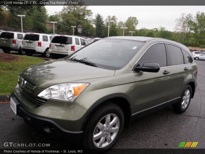 Green Tea Metallic / Ivory 2008 Honda CR-V EX