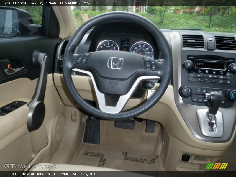 Green Tea Metallic / Ivory 2008 Honda CR-V EX