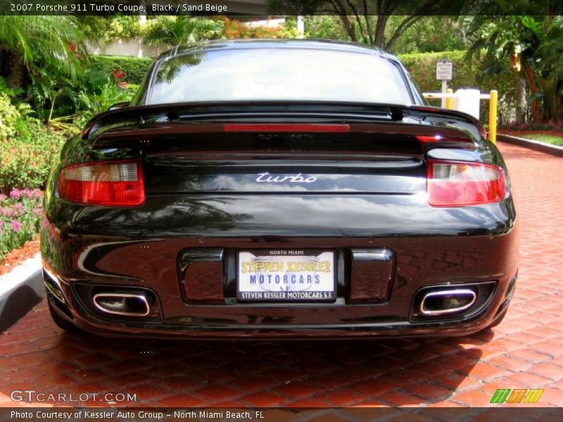 Black / Sand Beige 2007 Porsche 911 Turbo Coupe