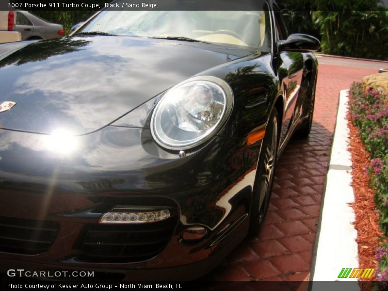 Black / Sand Beige 2007 Porsche 911 Turbo Coupe