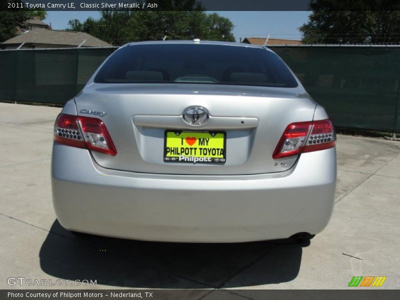Classic Silver Metallic / Ash 2011 Toyota Camry LE